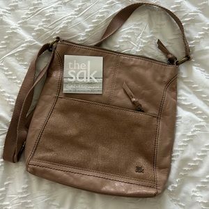 The Sak, tan leather crossbody bag